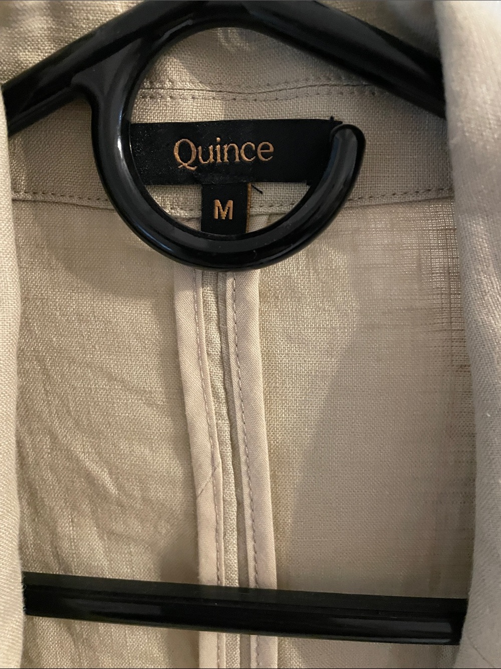 NWOT Quince Beige Linen-Blend Tailored Blazer - Picture 2 of 5